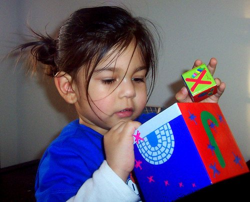 Child doing craft